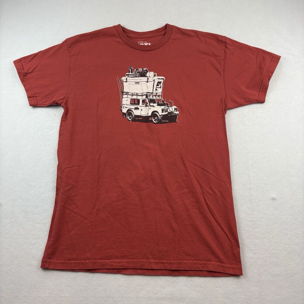 Yeti Offroad Camping Adventure Vehicle T Shirt Mens L Red NWOT Short Sleeve - Picture 3 of 7